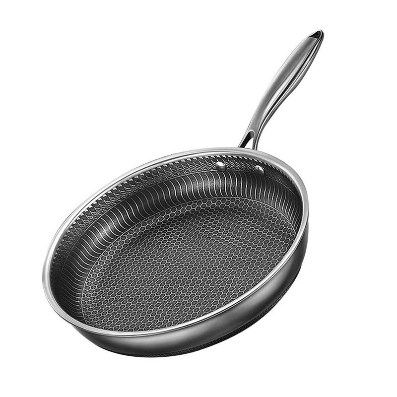 Shangheng 304 Stainless Steel Honeycomb Frying Pan