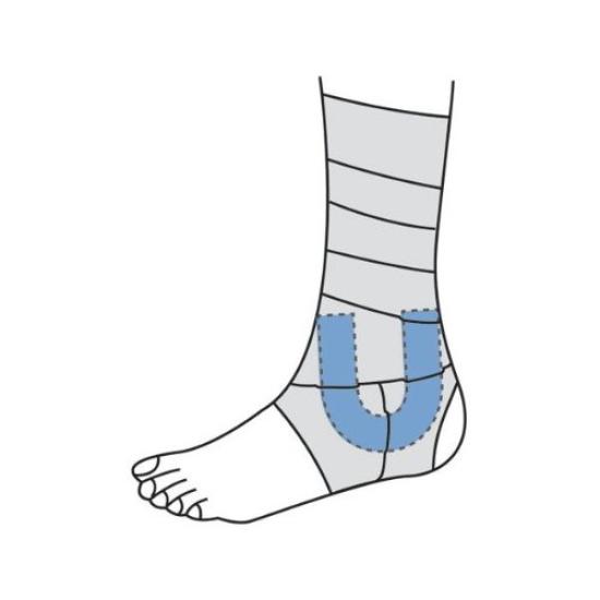 Nippon Eizai Ankle Compression Pad NE Pad Small 10 Pieces U-shaped 33-5mm/NE-2545