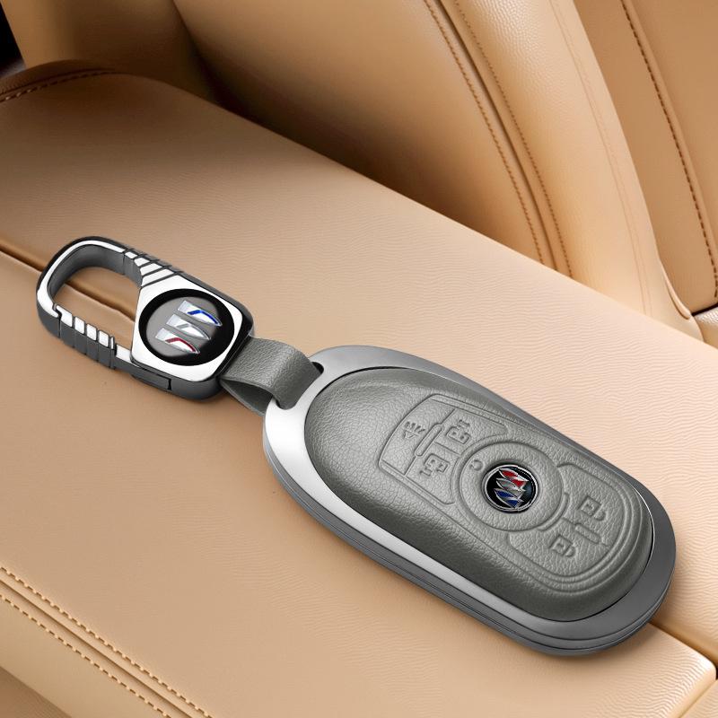 Compatible Key Case for Buick Encore, Envision, Regal, Envision GX/Flag Models, Shell Buckle Design.