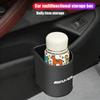 AMG Badge Leather Car Door Cup Holder Storage Box Decal For Mercedes Benz AMG GLC W203 W206 W220 W205 W211 W212 W201 W210 GLE FF73