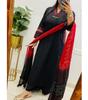 Beautiful V-neck Cotton Kurta Pant Dupatta Set Women Bollywood Top Tunic Salwar Suit