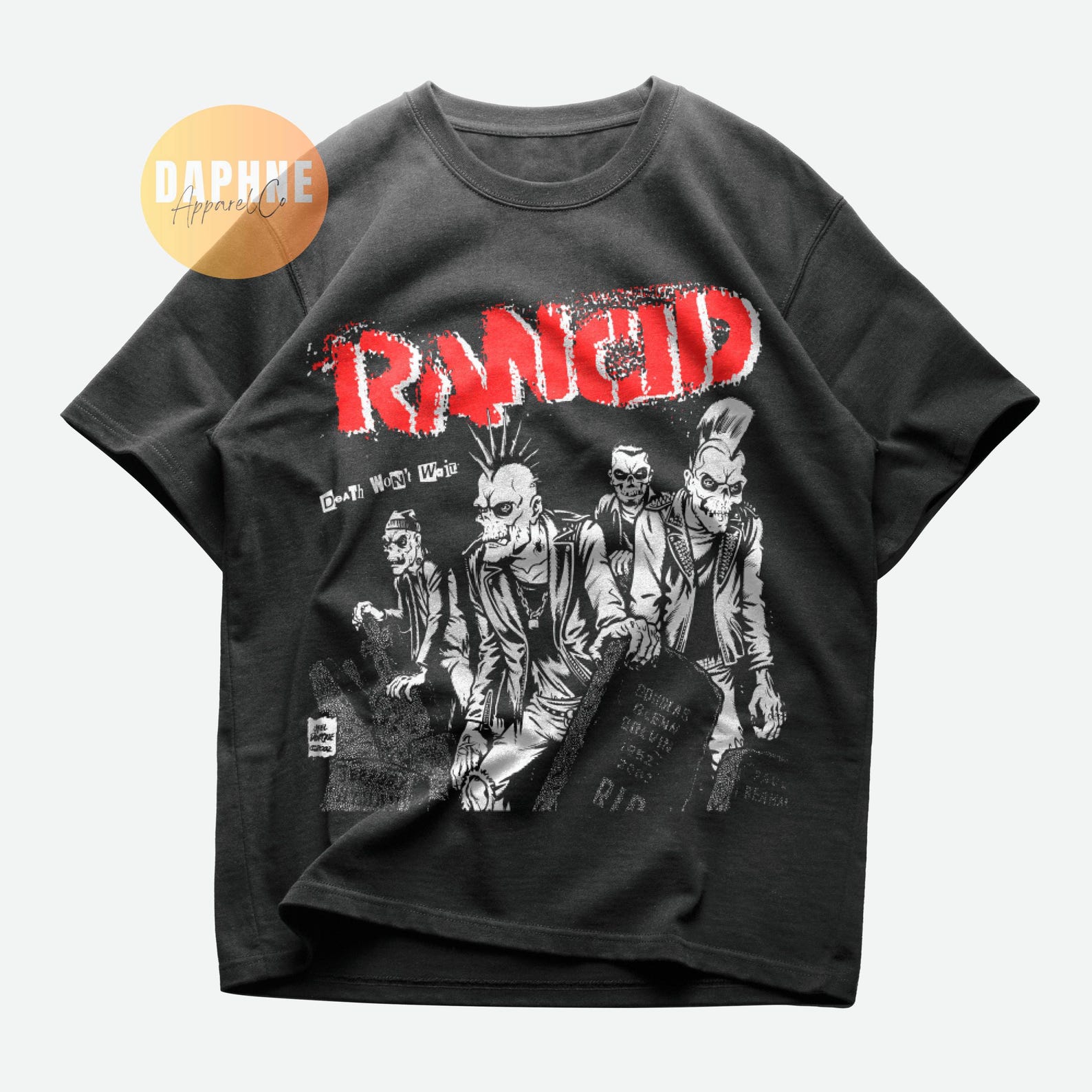 Rancid Death Won t WaiT shirt | 90s Punk Rock Band Tee S