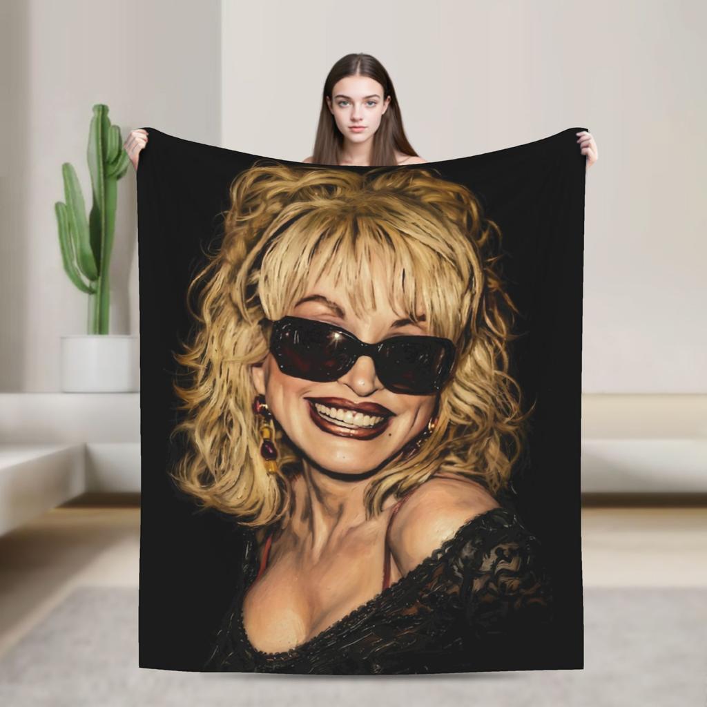 Rip Dolly Parton Blanket Multiple Sizes Soft And Lightweight Throw Blankets For Sofa Couch And Bed