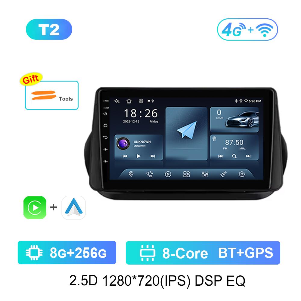 Android OS for Fiat Fiorino Qubo for Citroen Nemo for Peugeot Bipper 2008 - 2017 Carplay GPS Car Video Multimedia Player WiFi BT