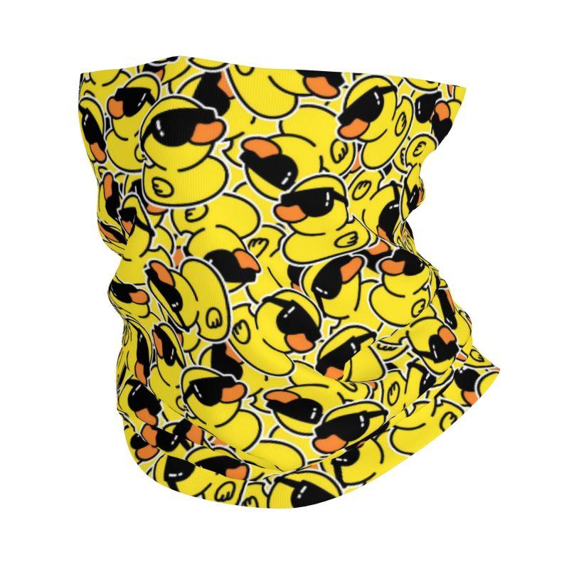 Rubber Cartoon Ducks Bandana Neck Warmer Unisex Hiking Camping Tube Mask Scarf Cute Yellow Ducks Motorcycle Gaiter Face Cover