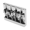 4 String Bass Bridge Fit for HiMass Zinc Alloy Rich Tone 0.75 Inch String Spacing Bass Bridge Replacement