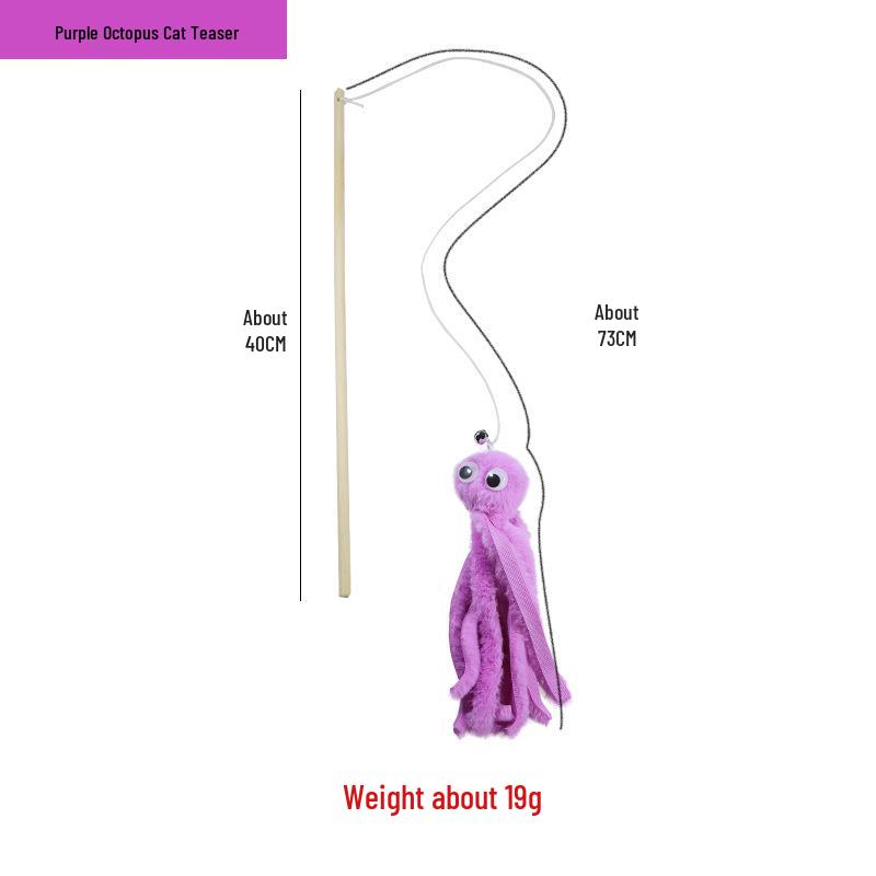 Pet Supplies Feather Bell Fairy Teaser Wand Collection - Interactive Cat Toys