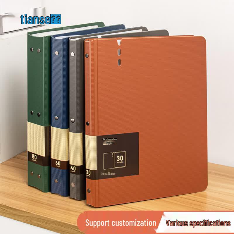 Tianse A4 Thickened Insert File Folder Single Pack