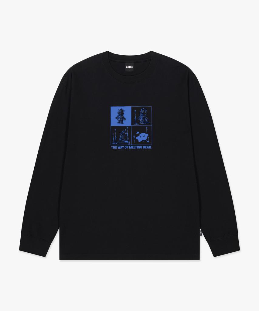 LMC Melting Bear Long Slv Tee Black