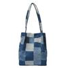 Lightweight versatile canvas women's bag, tote bag women's large-capacity student leisure bag denim shoulder bag