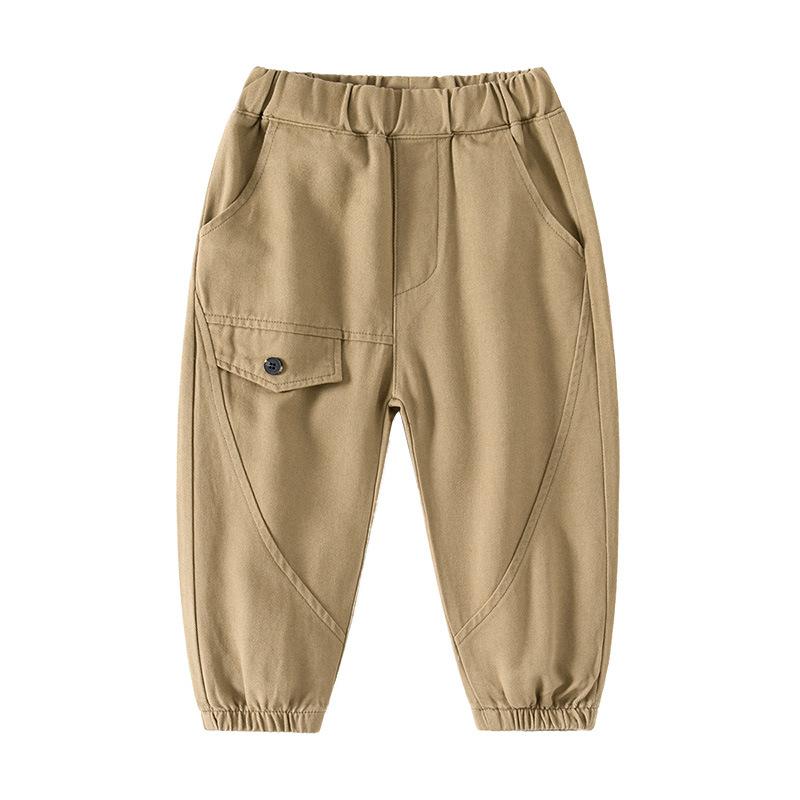 Pantalon décontracté d'extérieur pour voyage d'enfants, pantalon à ceinture élastique taille moyenne, pantalon d'enfants est une salopette douce et confortable pour garçons