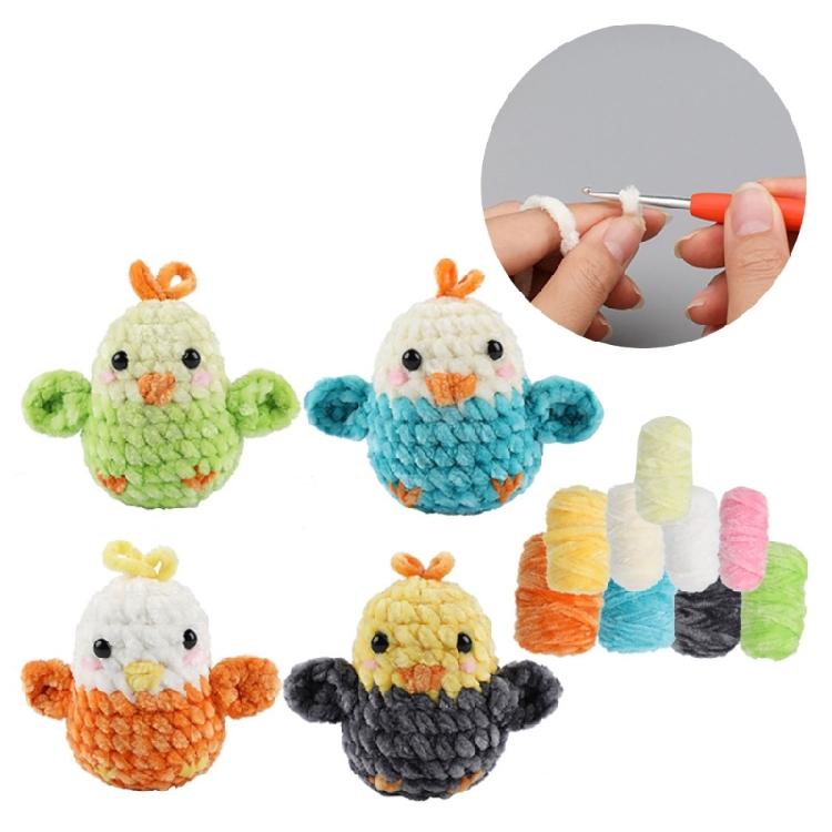 Animal Bird Crochet Set Knitting Supplies with Step-by-Step Video Tutorial Instruction for Beginner Kid Adult