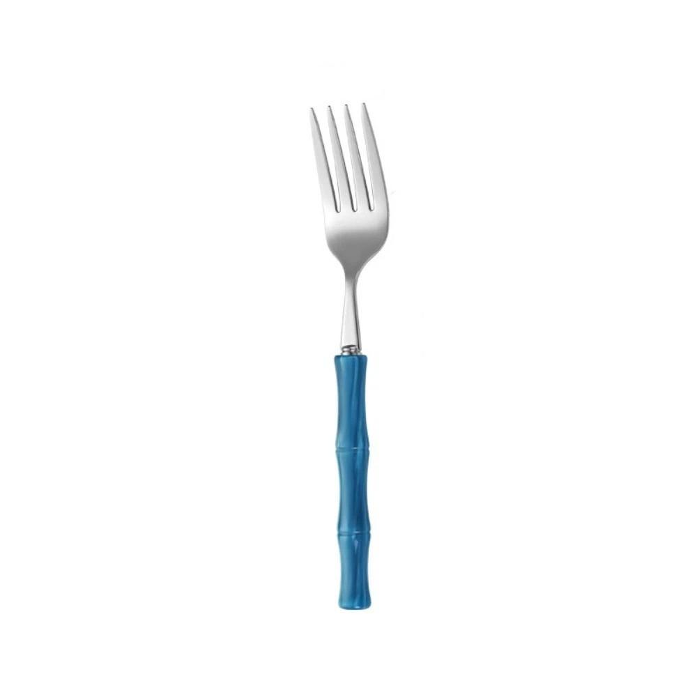 Bamboo Shape Handle Fork and Spoon 304 Stainless Steel Bamboo Handle Cutlery Home Kitchen