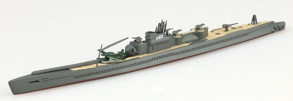 Aoshima Bunka Kyozai Waterline Series 451 Imperial Japanese Navy Special Type Submarine Plastic Model Kit 1/700 No. I-400