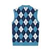 Men's V-Neck Sleeveless Knit Cardigan Vest