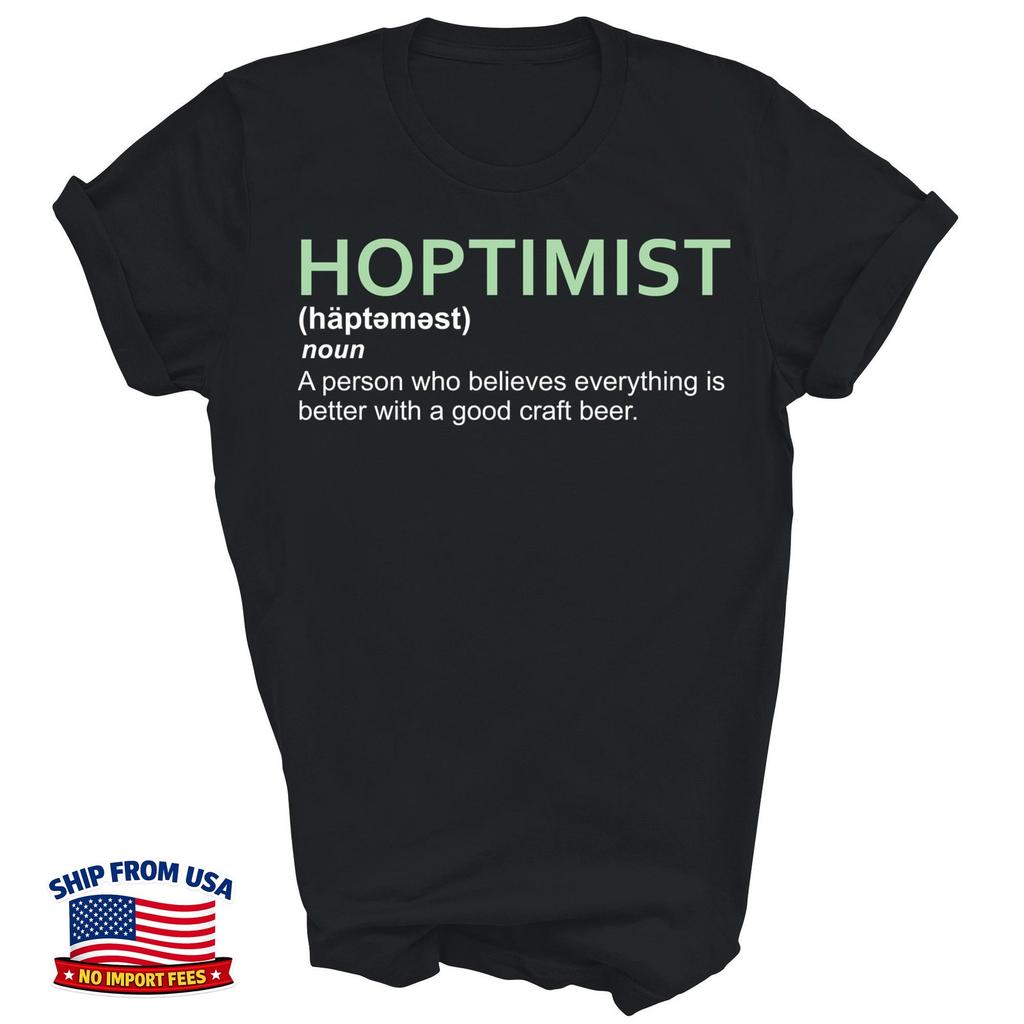 Hoptimist Definice Pití Řemeslného Piva Unisex Tričko Dárek