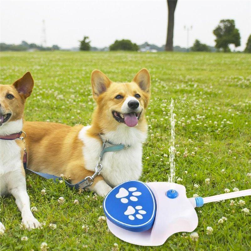M-Modern-Dog Water Fountain Step On,Easy Activated Dog Water Fountain - Dog Water Drinking Sprinkler