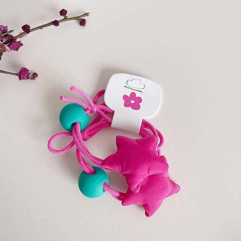 Süßes Baby Einfarbiges Kleines Haarband, Neues Schleifen-Kinder-Gummiband ohne Haarschäden, Samtgeknotetes Haargummi