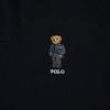 Polo Ralph Lauren Solid Color Bear Embroidered Long Sleeve Polo Shirt Men Tops Black 710766810-001