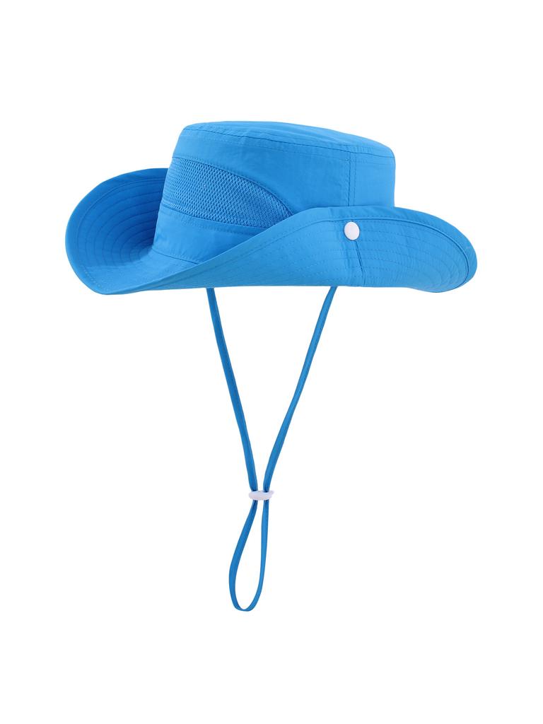 Baby and Children's UV-protective Sun Hats, Boys' and Girls' Beach Hats for Outings, Windproof Fisherman Hats, Breathable Basin