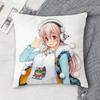 S-Super Sonico Double-Sided Printed Square Decorative Cushion Cover For Sofa Living Room Home Decor