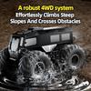 Q210 Amphibious Waterproof Rc Car Dual Control 4WD Off-road Remote Control Vehicle 2.4G Electric Climbing Crawler Toys for Kids