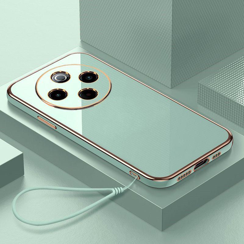 

Для Xiaomi Poco C75 Чехол POCO C75 Чехол для телефона Poco C75 Чехол Роскошный квадратный чехол с противоударным покрытием For Poco C75&Case & Strap