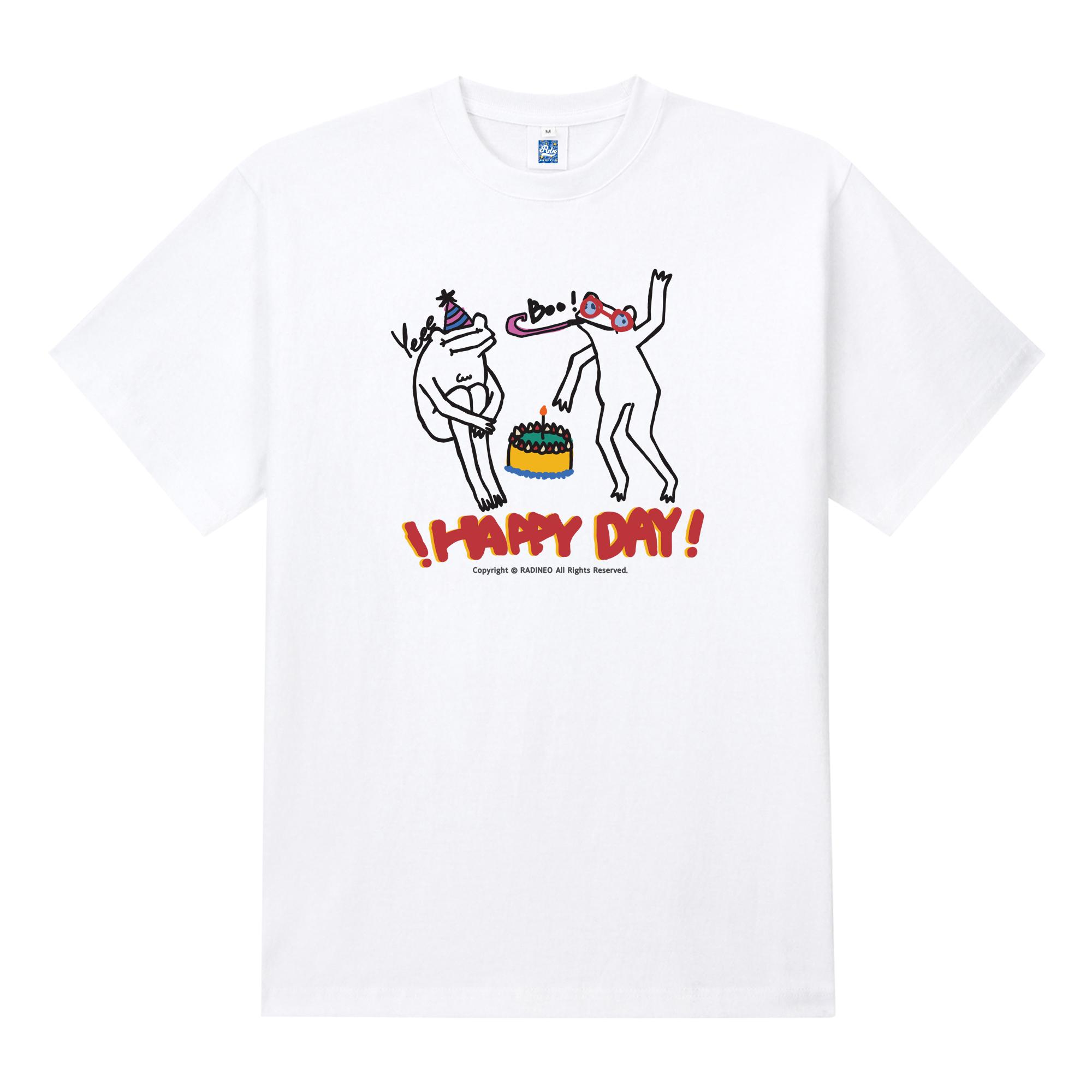Radineo Happy Day Short Sleeve T-Shirt White S