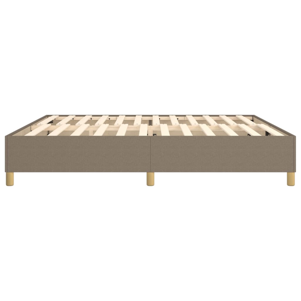 Vidaxl Bed Frame Without Mattress, Taupe, 200X200 Cm, Upholstered