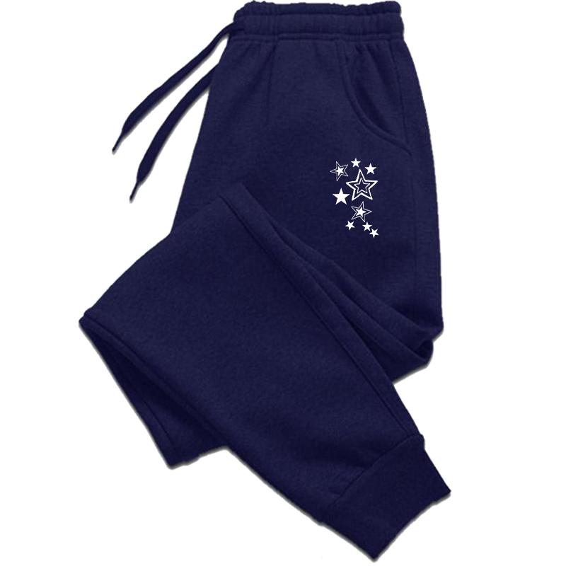 

Clothes for Women Stars Print Pant Slacks Woman Clothing White Pants Women s Training Pants Trousers Womens Sweatpants Summer 4XL темно-синий