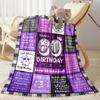 1pz Coperta Celebrazione Felice 60° Compleanno Morbida e Calda per Divano Ufficio Campeggio Viaggio Soggiorno Ottimo Regalo per Amici e Famiglia Confortevole