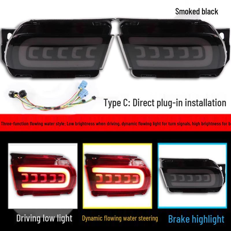 

2010-2023 Toyota Prado Land Cruiser Smoked Rear Brake Light Assembly