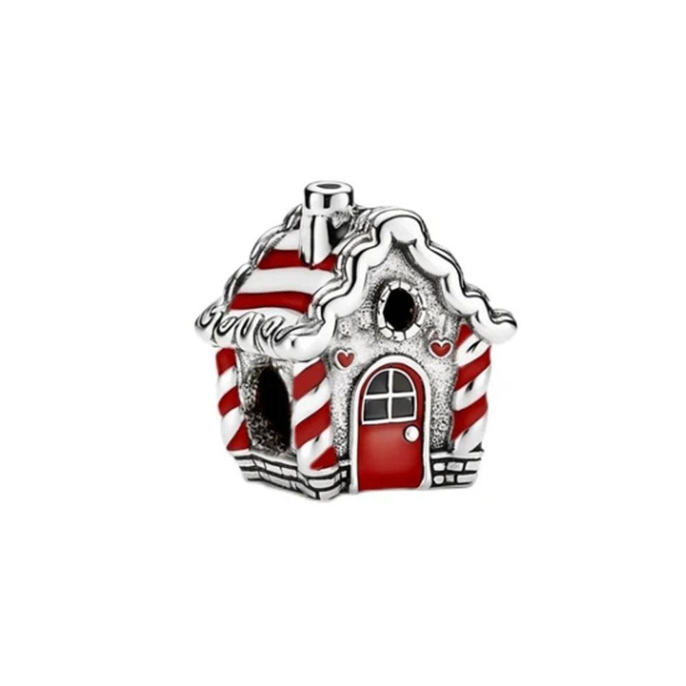 Jewerlry Accessories New Red Makeup Pendant Charm Diy Copper Firefly Eik Christmas Tree Bead Fit Diy Bracelet