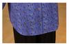 Floral Print Seven-Sleeve Loose Shirt for Stylish Middle-Aged Women