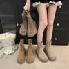 Fashion Hot Selling Women 2025 New Summer Suede Vintage Hollow Out Women Ankle Boots Anti-slip Fashion Breathable Platform Female Boots