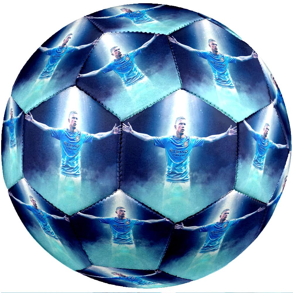 Kevin De Bruyne Theme Soccer Ball Size 5 Soccer Ball Soft Touch Professional Training Football for Outdoor Sports