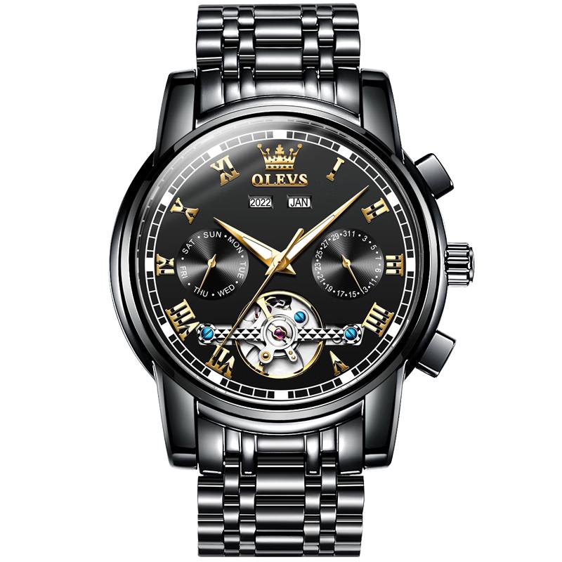 OLEVS Men s Automatic Mechanical Tourbillon Watch