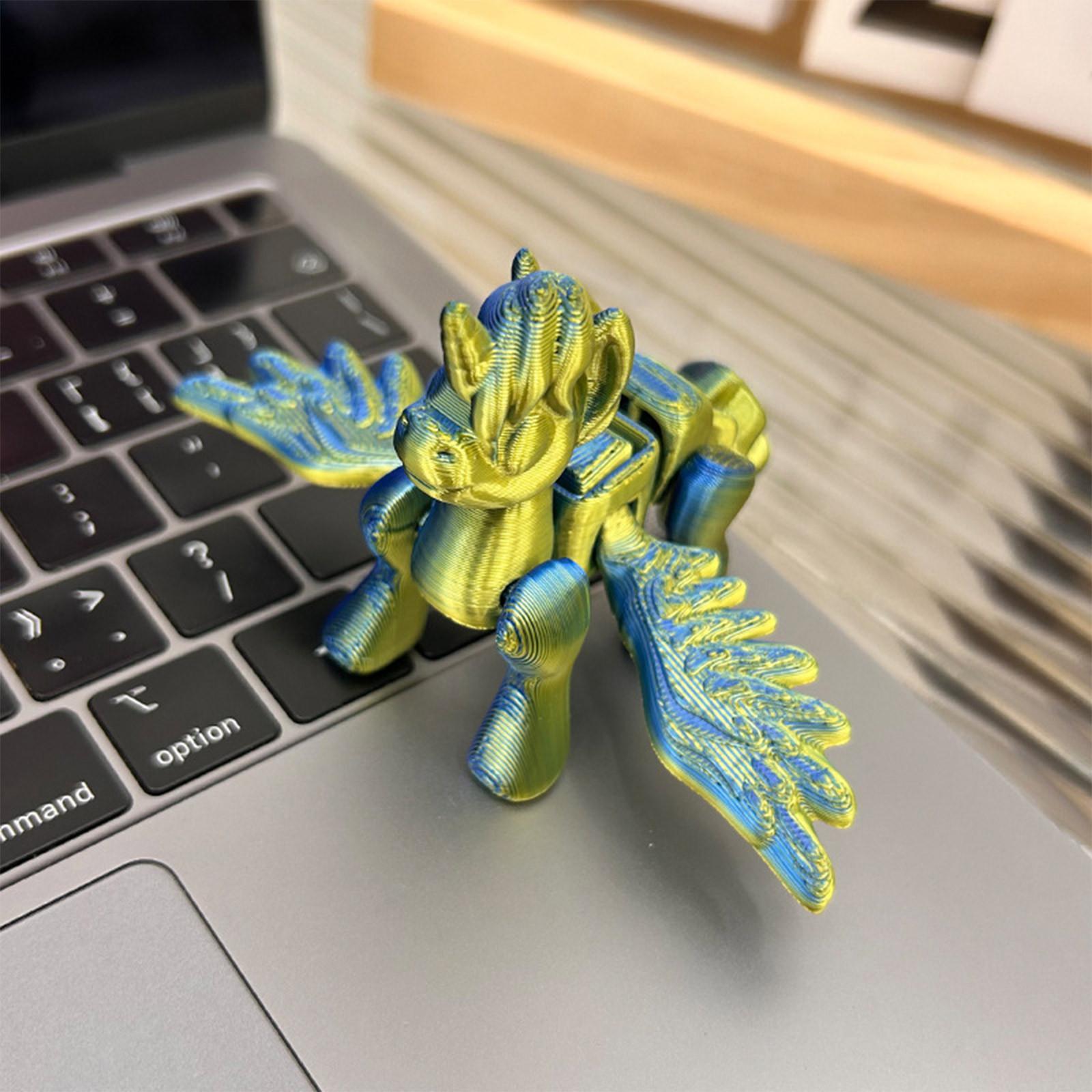 

3D-печатная модель антилопы гну, гибкая фигурка, подвижное животное с шарнирными соединениями, домашний декор, забавная игрушка для людей с аутизмом/СДВГ, праздничный подарок, игрушка One Size