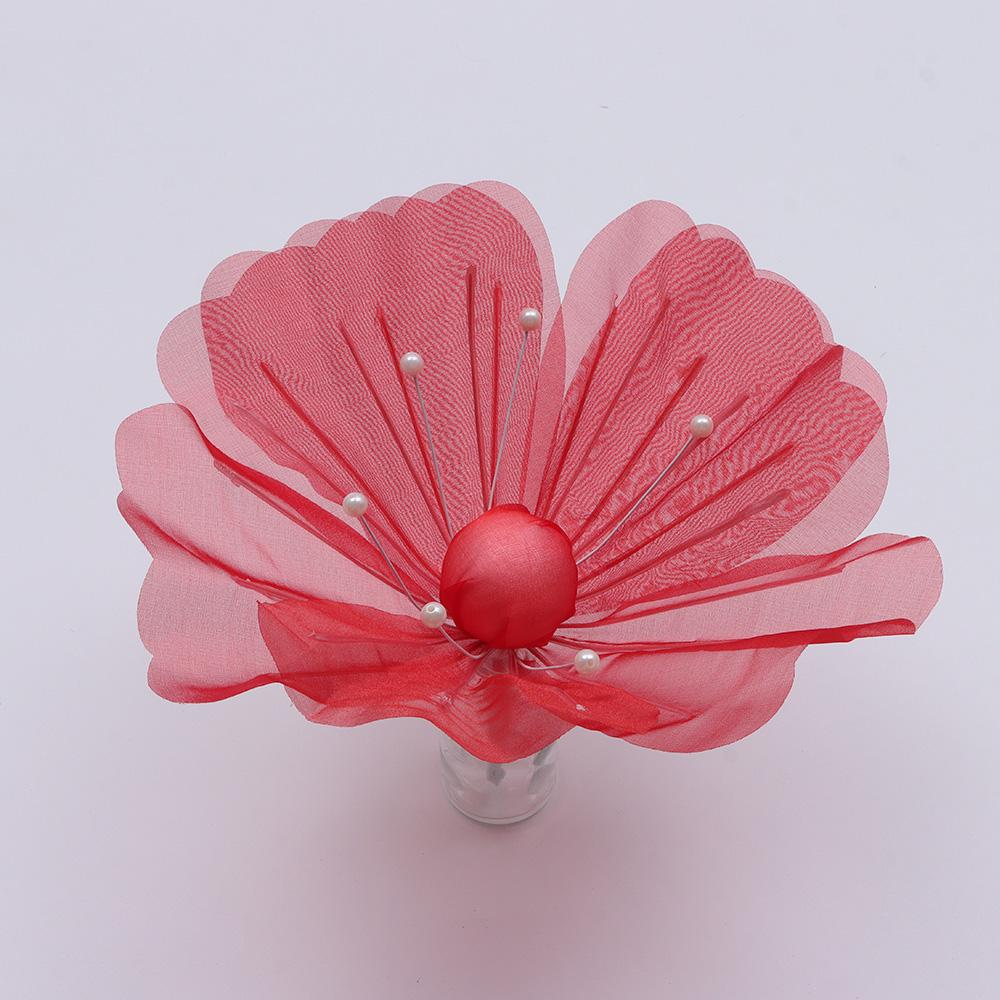 Hollow Design Large Artificial Flower Silk Material 3D Poppy Flower Silk Flower Floral Arrangement