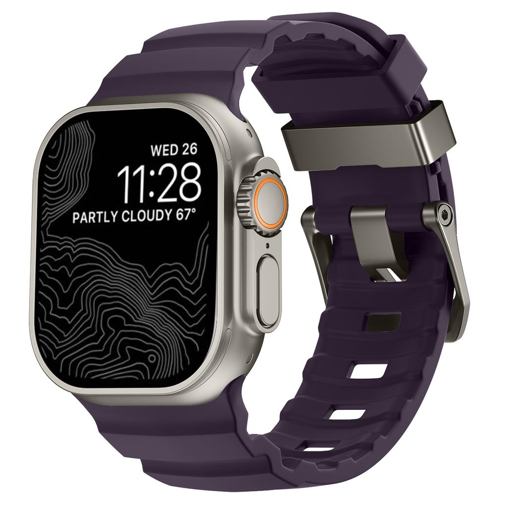 Trail Silikonarmband für Apple Watch Band 49mm 46mm 45mm 44mm Sportarmband Armband für iwatch Serie Ultra 3 2/10 9 8 7 SE 6