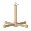 Colorful Rotating Windmills Toy Wood Interactively Bird Stand Parrots Ferris Wheel Toy with Perches Exercise Gym Stand