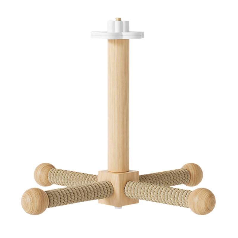 Colorful Rotating Windmills Toy Wood Interactively Bird Stand Parrots Ferris Wheel Toy with Perches Exercise Gym Stand