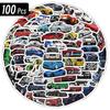 1050 100 Pcs Retrofit Racing Car Graffiti Stickers Laptop Guitar Luggage Bike Skateboard Waterproof Sticker Decal Kid Toy