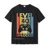Level 40 Unlocked  Funny Video Gamer 40th Birthday Gift T- Printed On  For Men Wholesale Cotton T Shirts Party