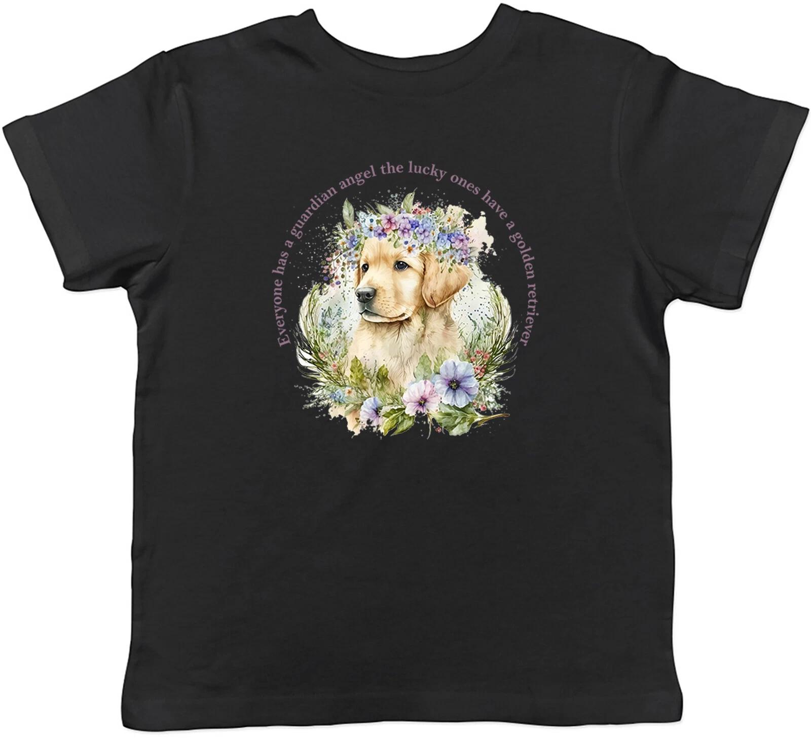 

Детская футболка Золотистый ретривер Любитель собак Ангел-хранитель Детская для мальчиков и девочек 160