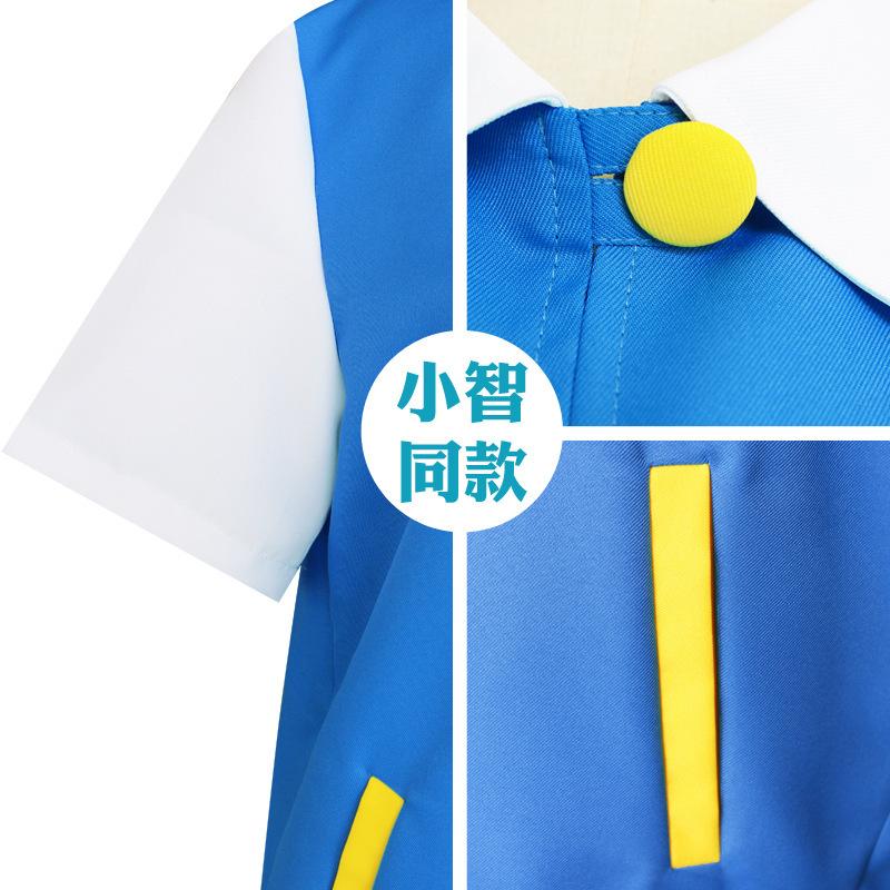 Pokémon Cosplay Costume, Pokémon cos Xiaozhi Gloves Jacket Clothes Ball