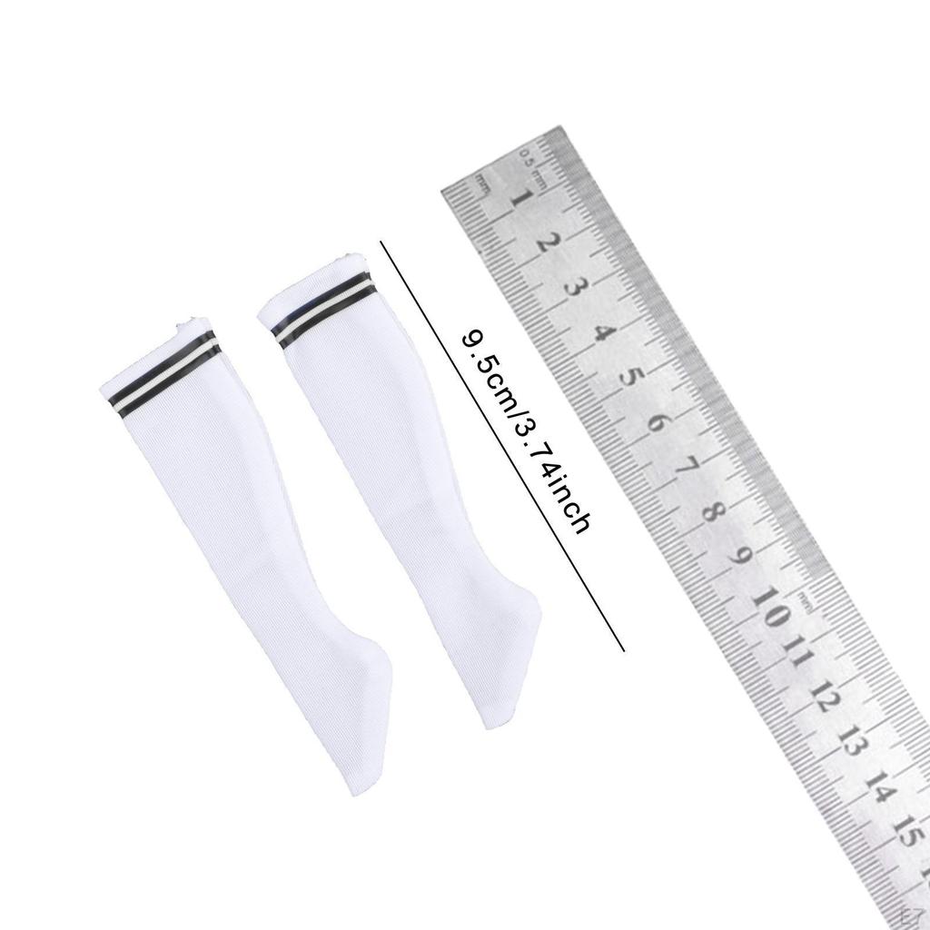 1/6 Scale Casual Tube Stocking, Cosplay, Mini Athletic Socks for 12 inch Figures