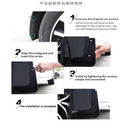 POUR Toyota Cruiser Garde-boue Aile Bavettes de protection Garde Éclaboussures Bavette Accessoires de voiture Auto Styline Avant Arrière 4 pièces 2007 2008 -2018