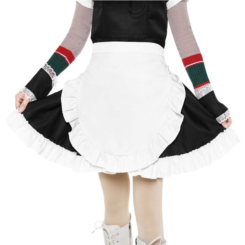 1pc, role play waist apron tights costume, kitchen party gift, solid color lace apron, waiter, couple dress up gift