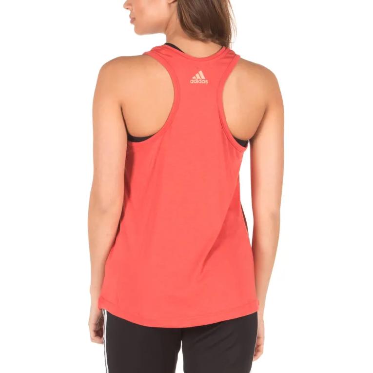 Adidas Logo Cool Tank Sleeveless Comfortable Vest Women Tops Red CV5107